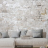 Carta da parati pietra con mattoncini effetto muro di campagna, arredamento shabby chic, nordic, stile casale di campagna