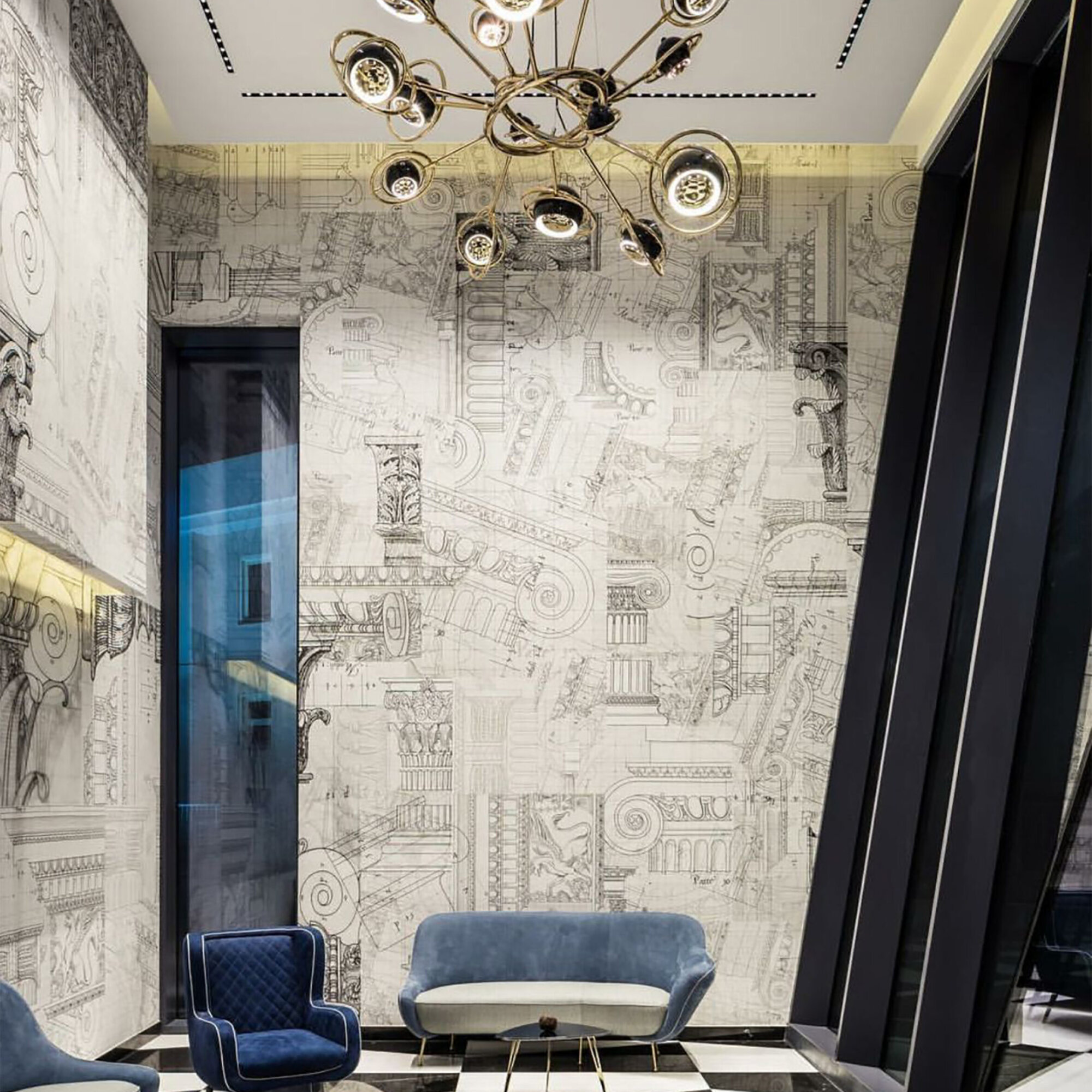 carta da parati design architecture wallpaper archiproducts